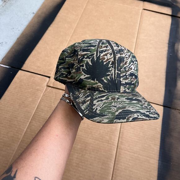 Rare The Hundreds Adam Bomb Tiger Camo 5 Panel Snapback Hat OSFA - Picture 5 of 8